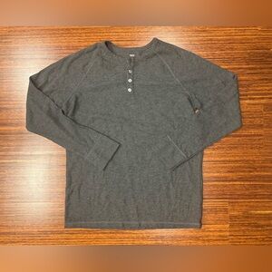 Mack Weldon Charcoal Henley Shirt